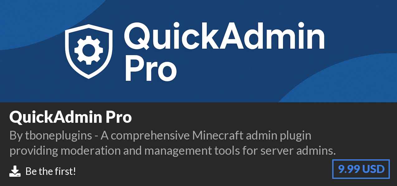 Download QuickAdmin Pro on Polymart