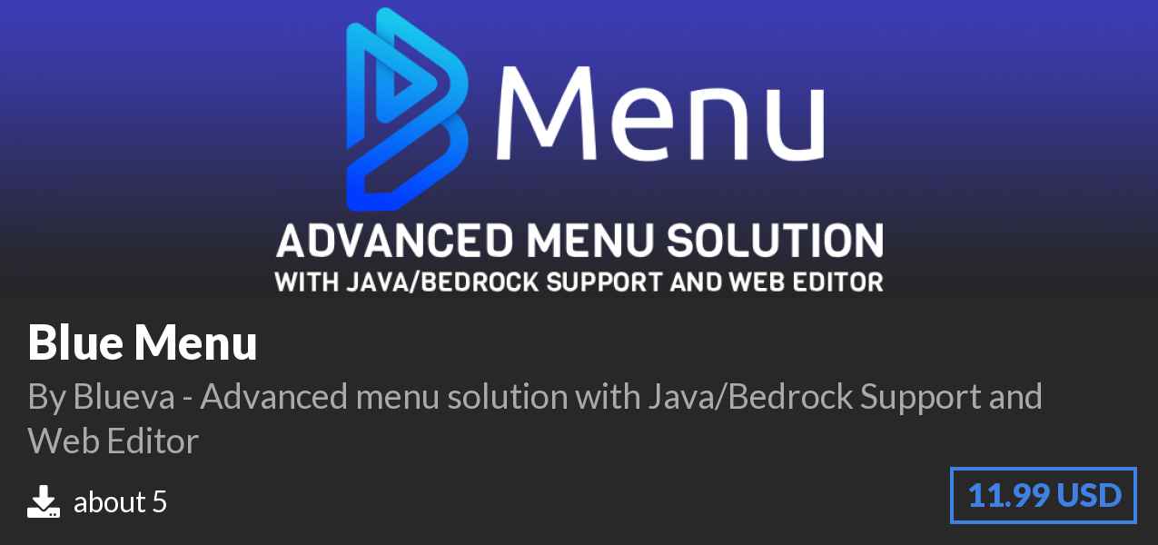 Download Blue Menu on Polymart