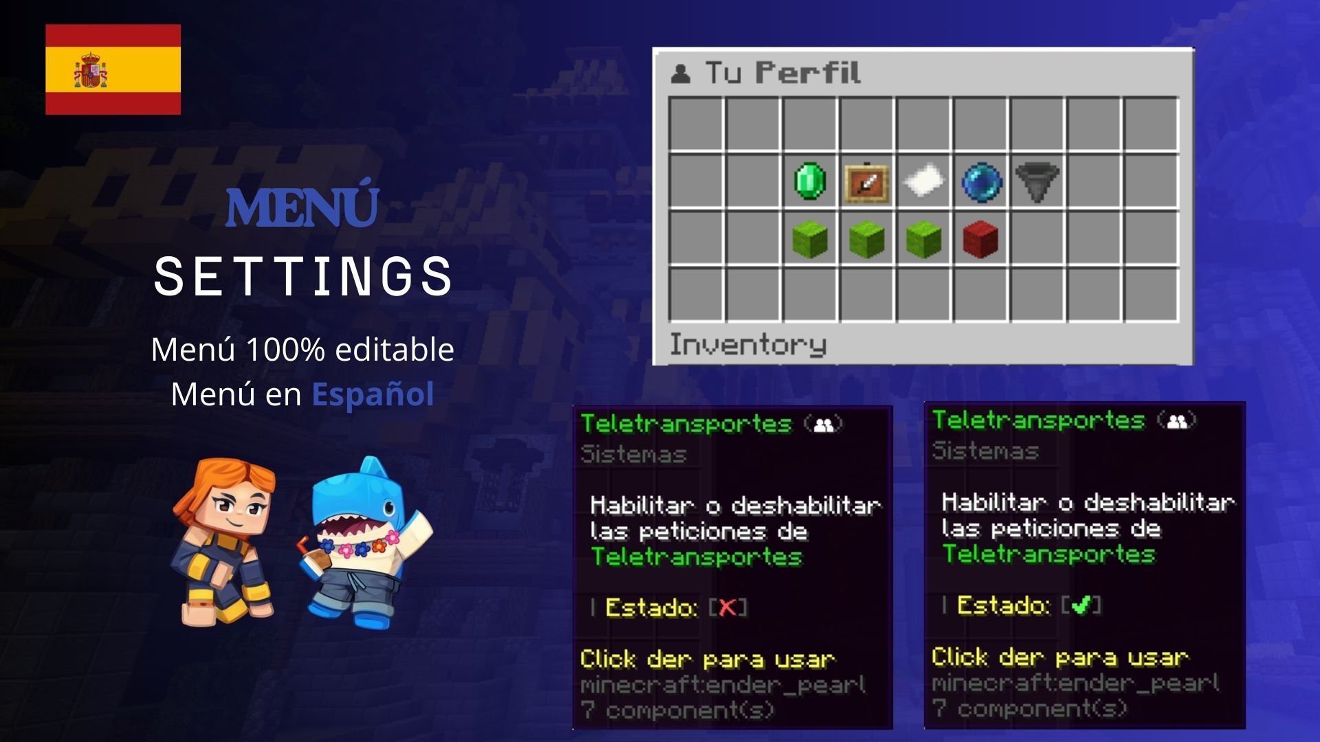 Menú Interactivo | DeluxeMenu