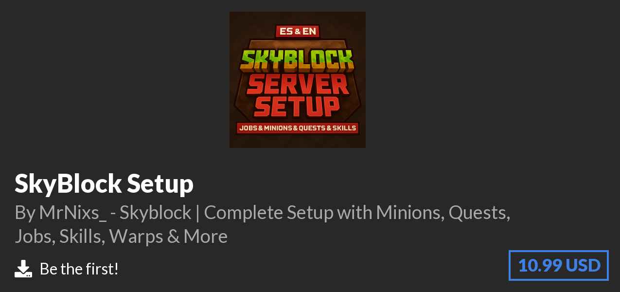 Download SkyBlock Setup on Polymart