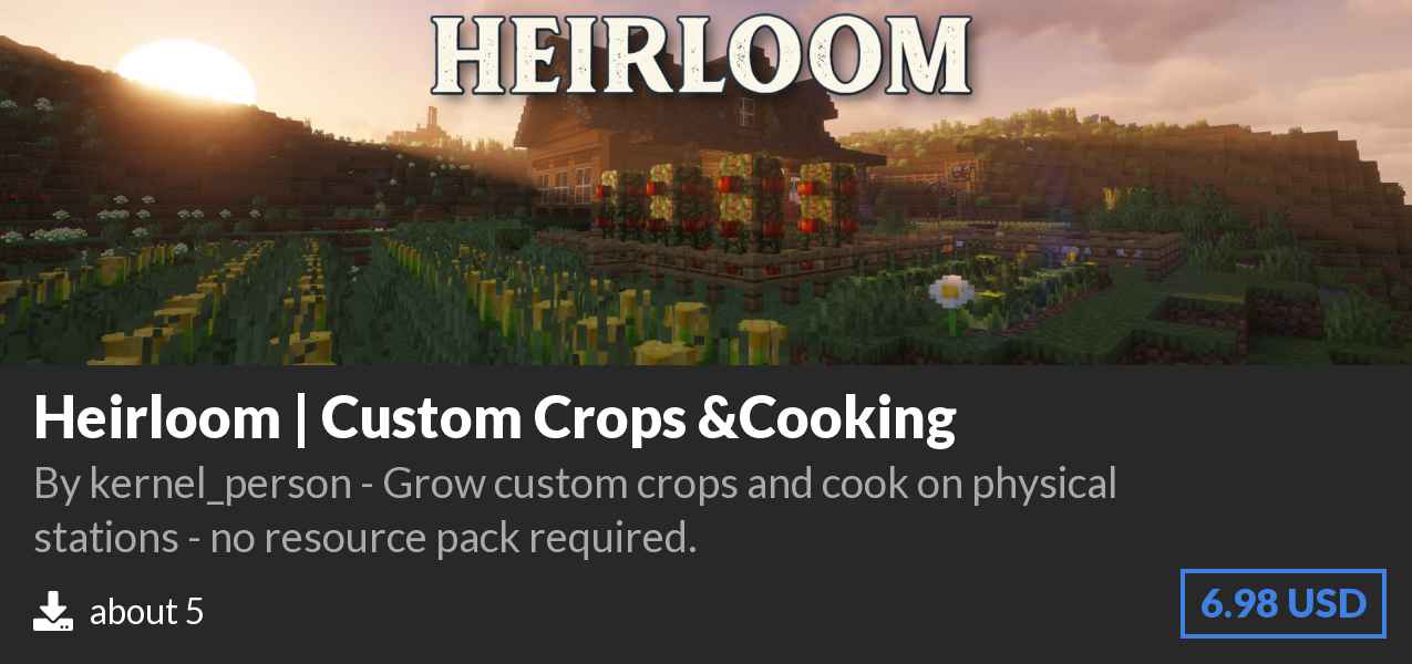 Download Heirloom | Custom Crops &Cooking on Polymart
