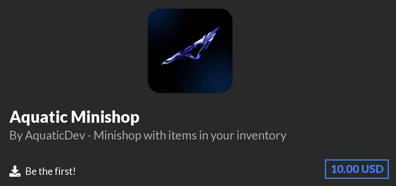 Download Aquatic Minishop on Polymart