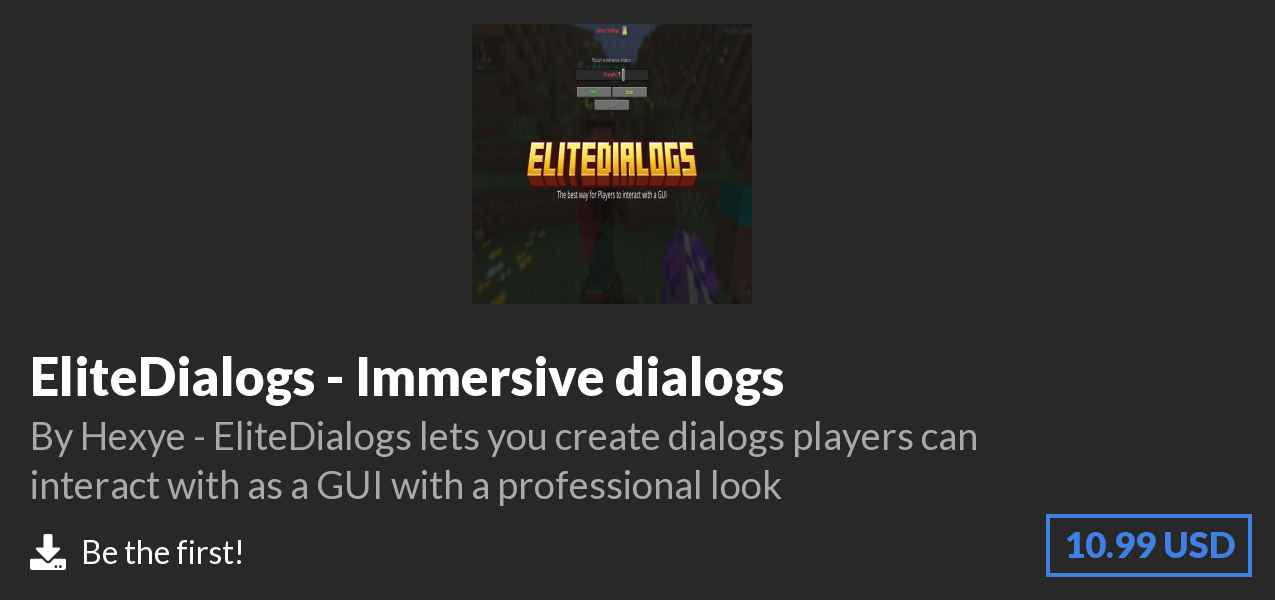 Download EliteDialogs - Immersive dialogs on Polymart