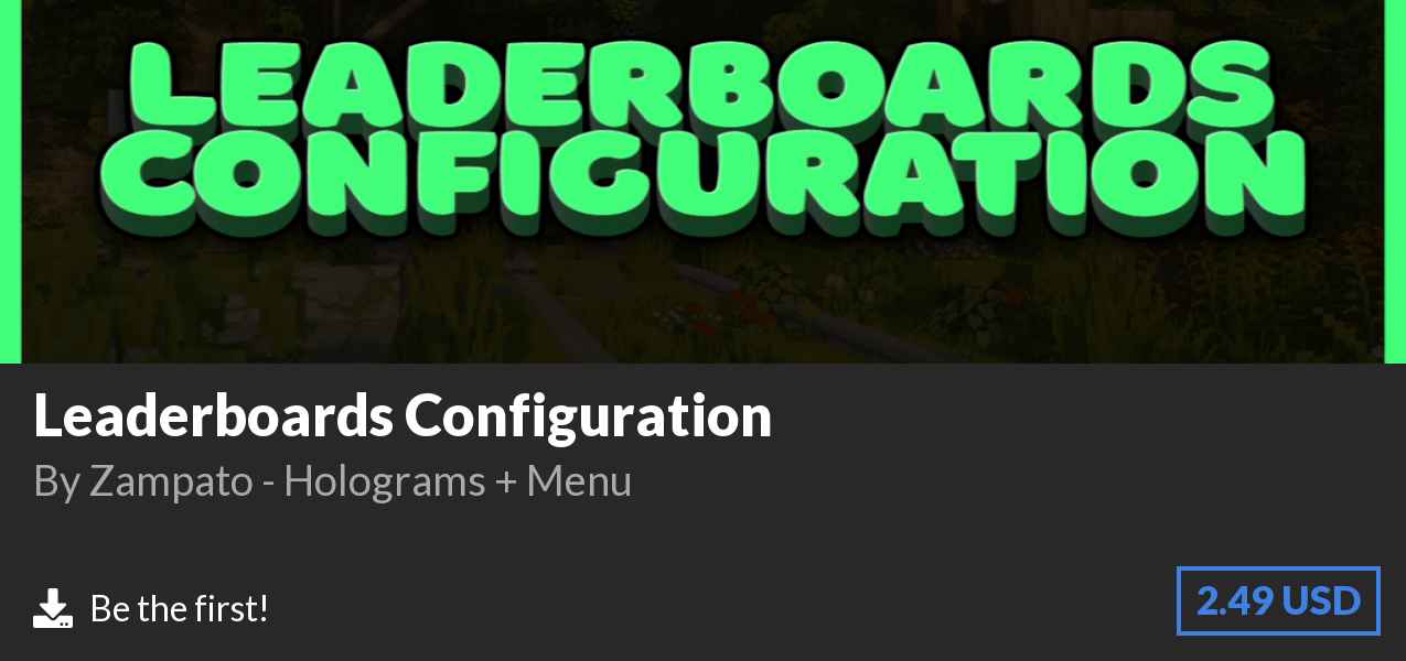 Download Leaderboards Configuration on Polymart