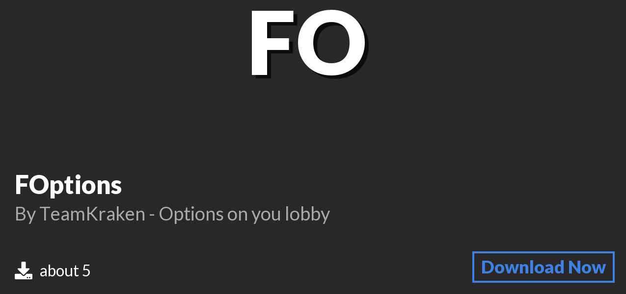 Download FOptions on Polymart