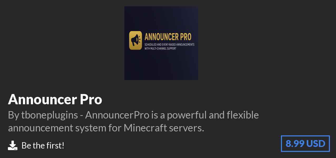 Download Announcer Pro on Polymart