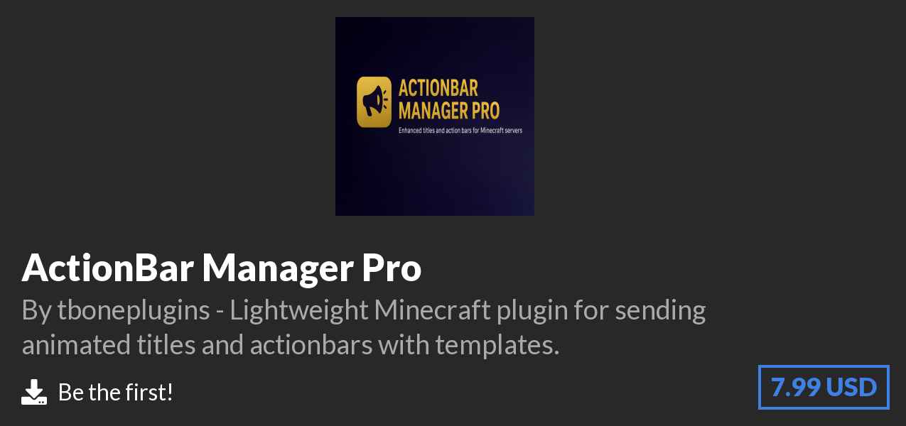 Download ActionBar Manager Pro on Polymart