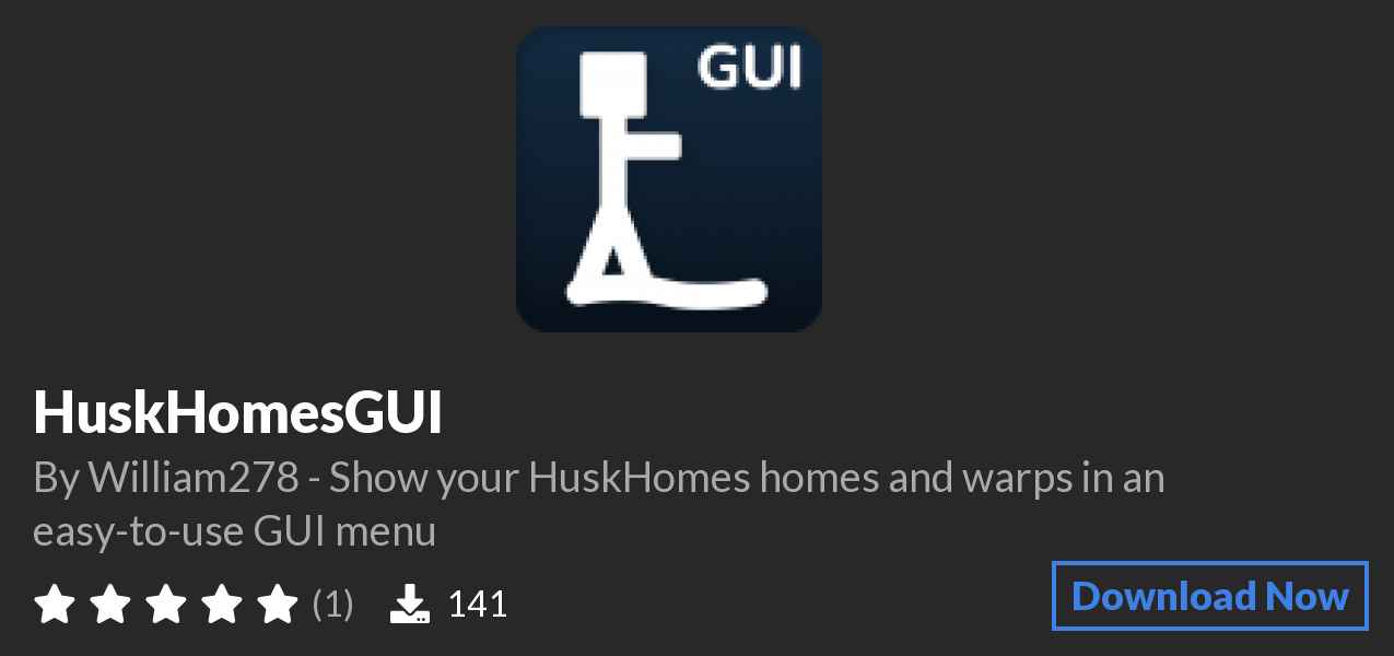 Download HuskHomesGUI on Polymart