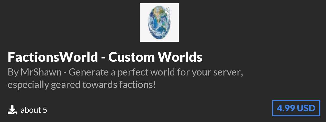 Download FactionsWorld - Custom Worlds on Polymart.org