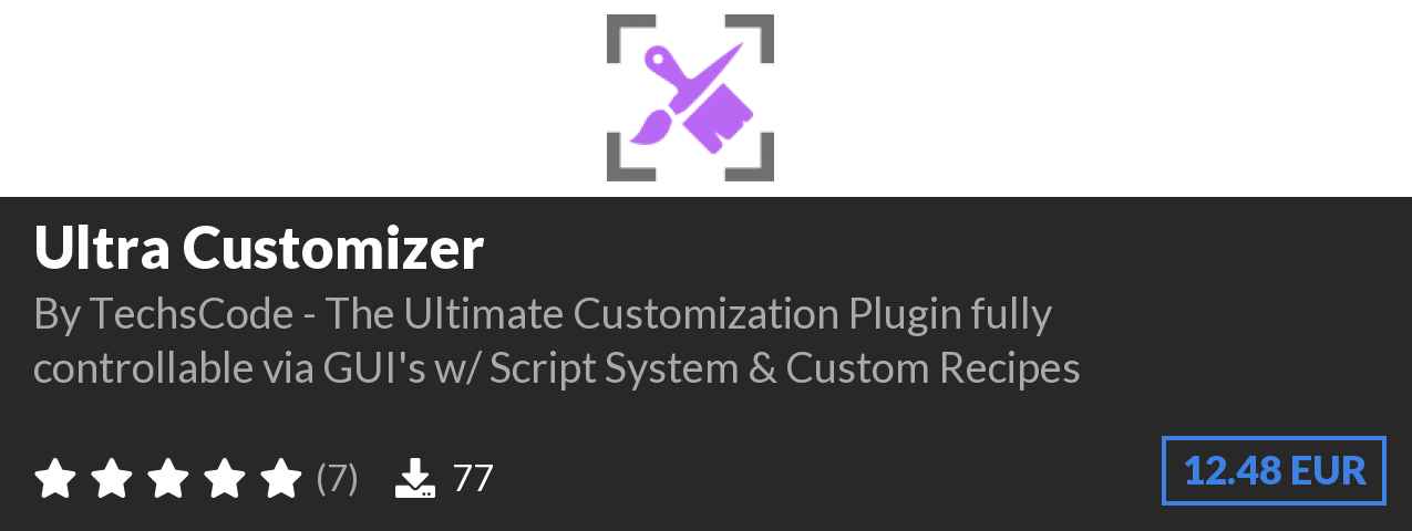 Download Ultra Customizer on Polymart.org