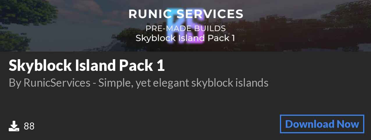 Download Skyblock Island Pack 1 on Polymart.org