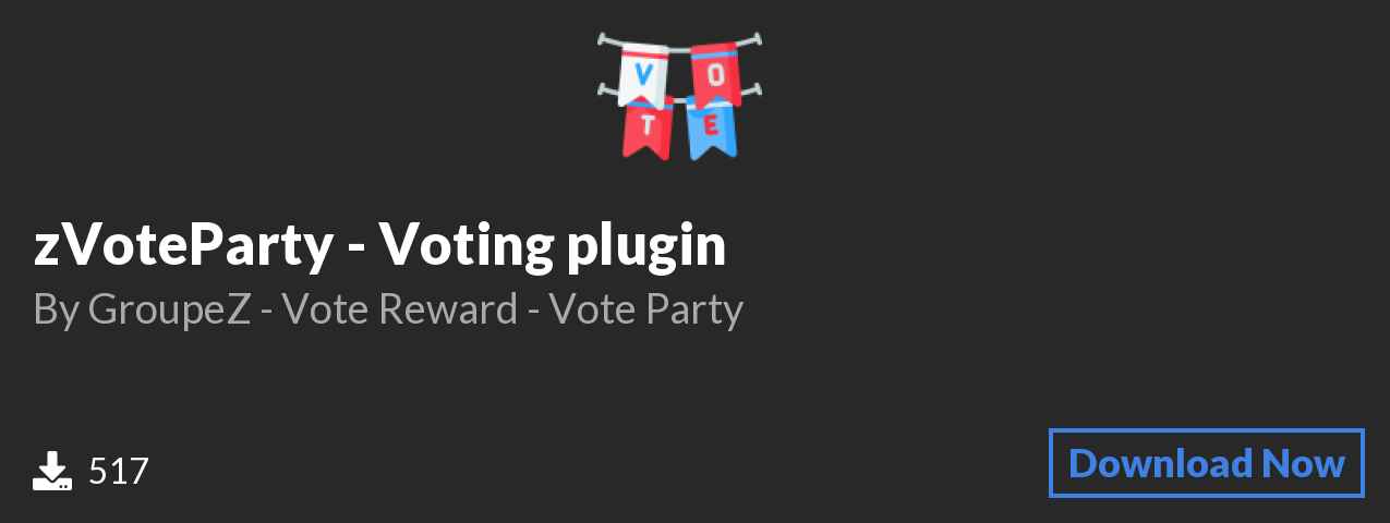 Download zVoteParty - Voting plugin on Polymart.org