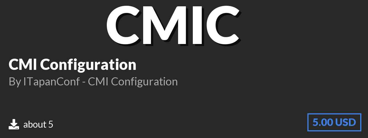 Download CMI Configuration on Polymart.org