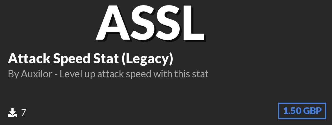 Download Attack Speed Stat (Legacy) on Polymart.org