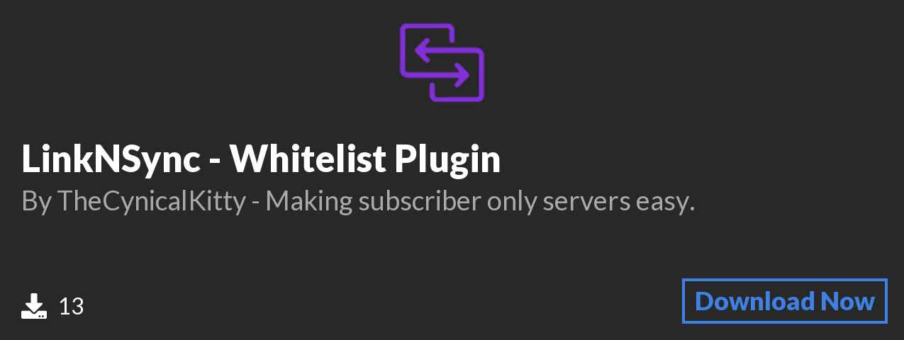 Download LinkNSync - Whitelist Plugin on Polymart.org