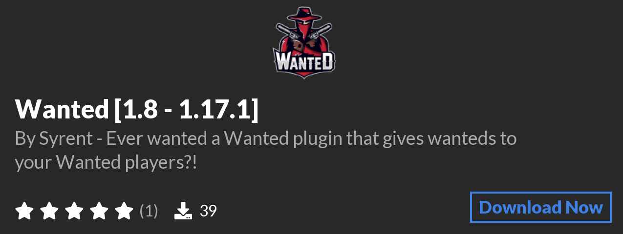 Download Wanted [1.8 - 1.17.1] on Polymart.org