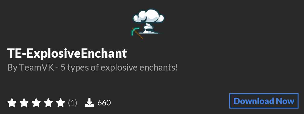 Download TE-ExplosiveEnchant on Polymart.org
