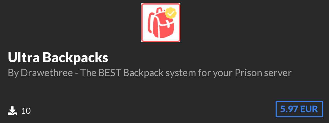 Download ⚡Ultra Backpacks ⚡️ on Polymart.org