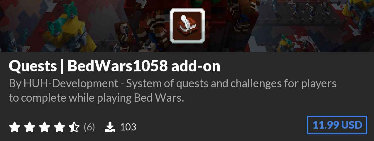 Download Quests | BedWars1058 add-on on Polymart.org