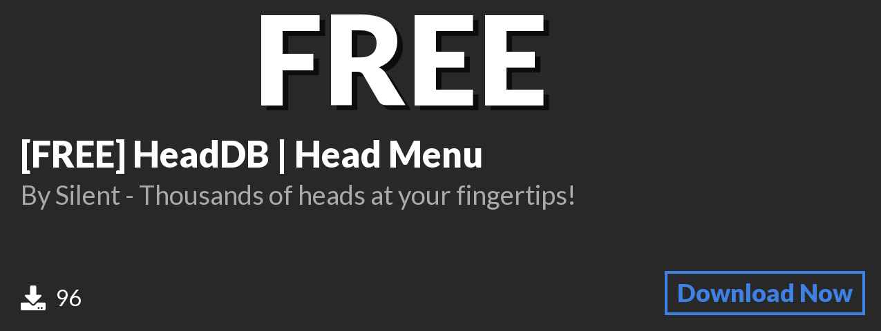 Download [FREE] HeadDB | Head Menu on Polymart.org