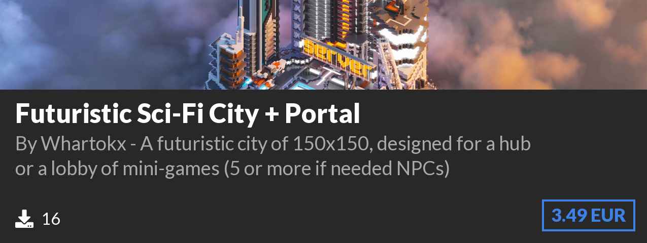 Download Futuristic Sci-Fi City + Portal on Polymart.org