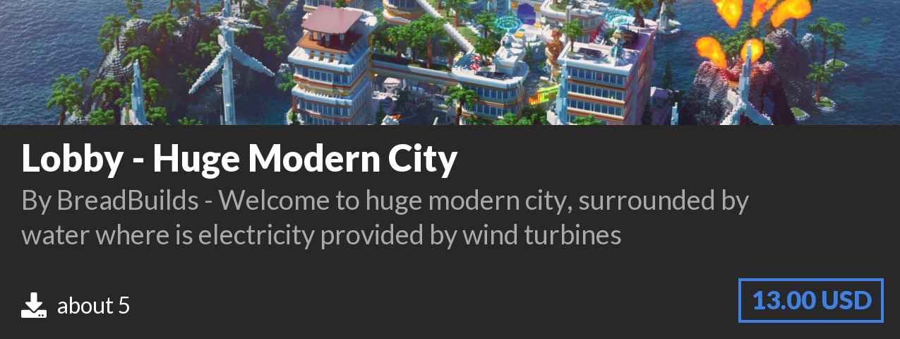 Download Lobby - Huge Modern City on Polymart.org