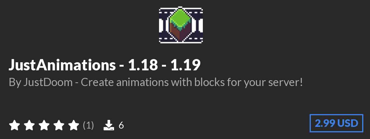 Download JustAnimations - 1.18 - 1.19 on Polymart.org