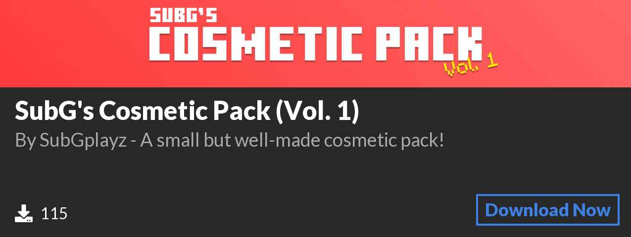 Download SubG's Cosmetic Pack (Vol. 1) on Polymart.org