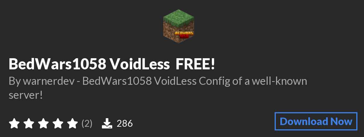 Download BedWars1058 VoidLess ⭐ FREE! on Polymart.org