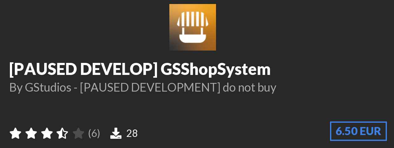 Download [PAUSED DEVELOP] GSShopSystem on Polymart.org