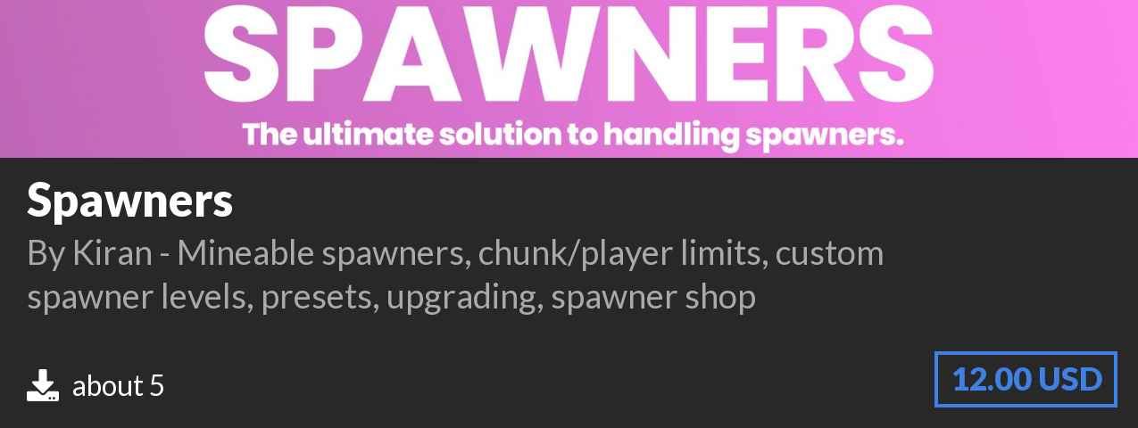 Download Spawners on Polymart.org