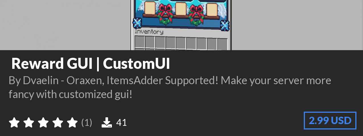 Download ▣ Reward GUI | CustomUI ▣ on Polymart.org