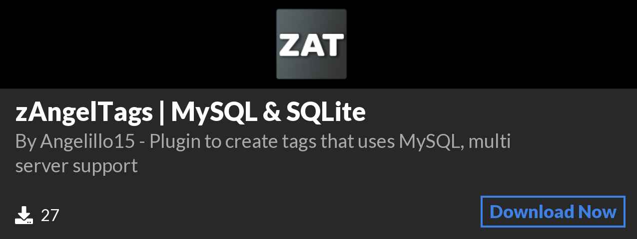 Download zAngelTags | MySQL & SQLite on Polymart.org