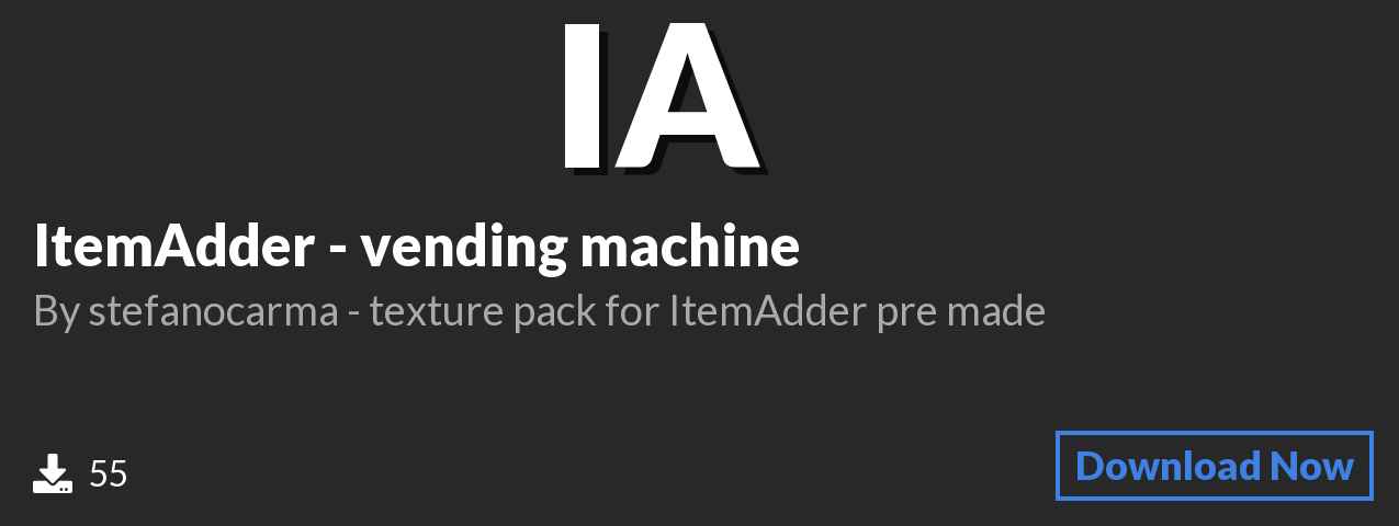 Download ItemAdder - vending machine on Polymart.org