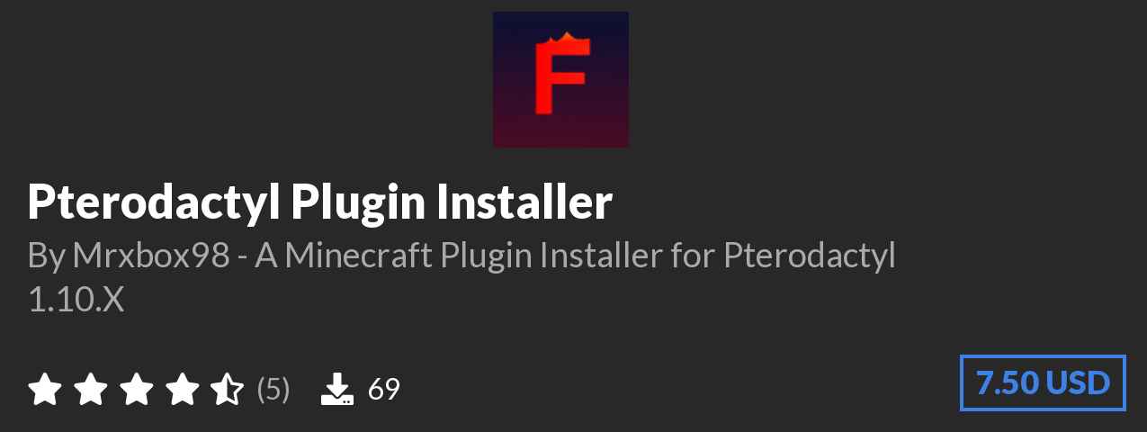 Download Pterodactyl Plugin Installer on Polymart.org