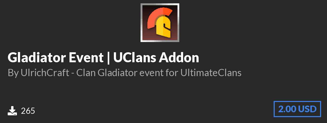 Download Gladiator Event | UClans Addon on Polymart.org