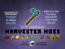 Mantic Harvester Hoes - Upgrades