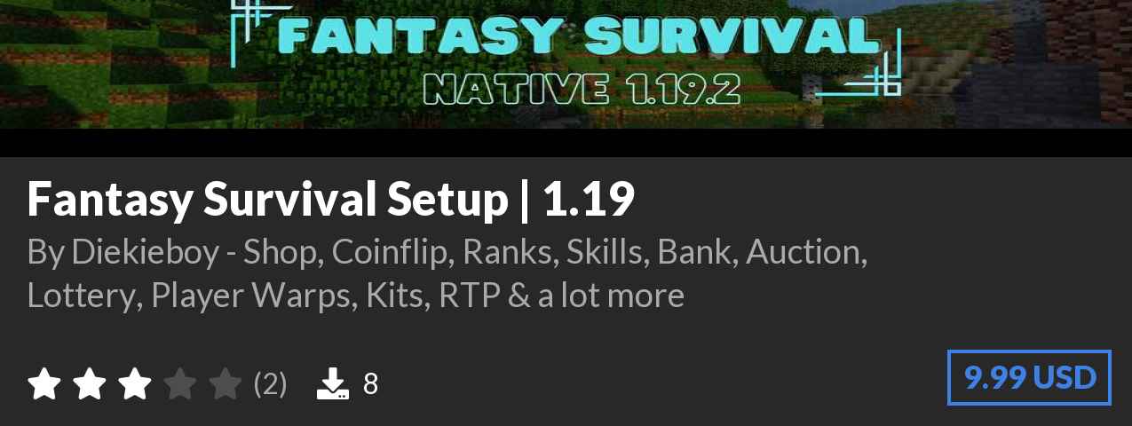 Download Fantasy Survival Setup | 1.19 on Polymart.org