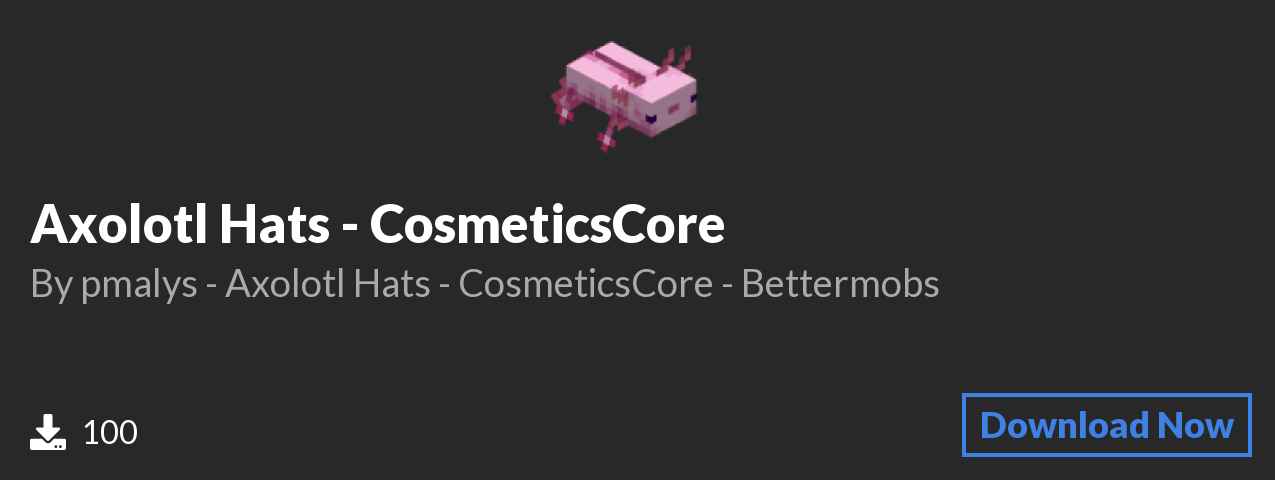 Download Axolotl Hats - CosmeticsCore on Polymart.org