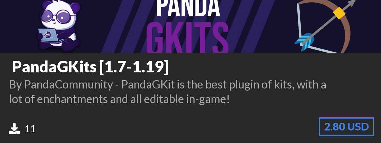 Download 🏹 PandaGKits [1.7-1.19] 🏹 on Polymart.org