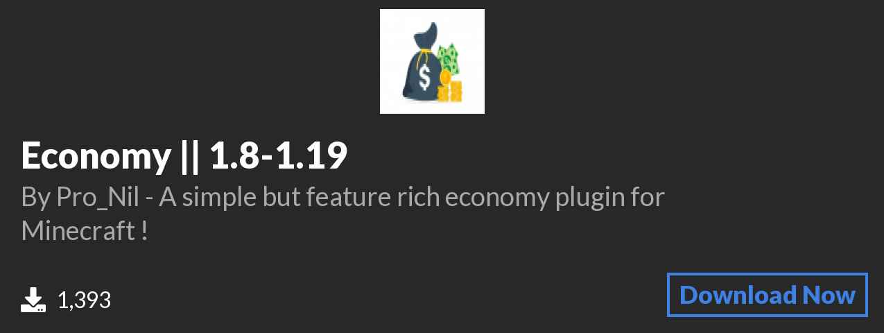 Download Economy || 1.8-1.19 on Polymart.org