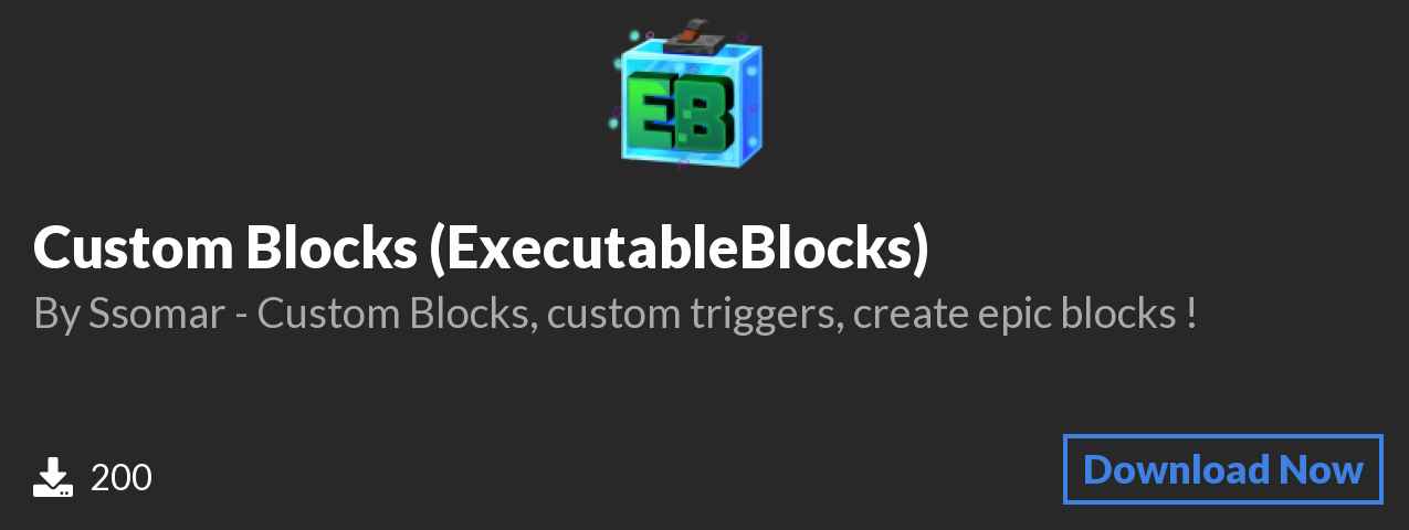 Download Custom Blocks (ExecutableBlocks) on Polymart.org