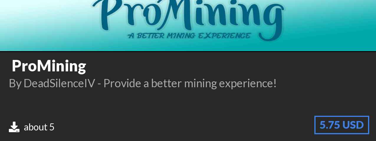 Download ☄️ ProMining ☄️ on Polymart.org