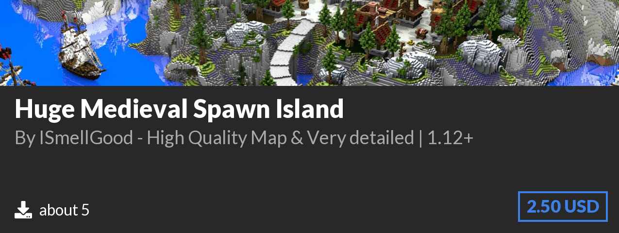 Download Huge Medieval Spawn Island on Polymart.org
