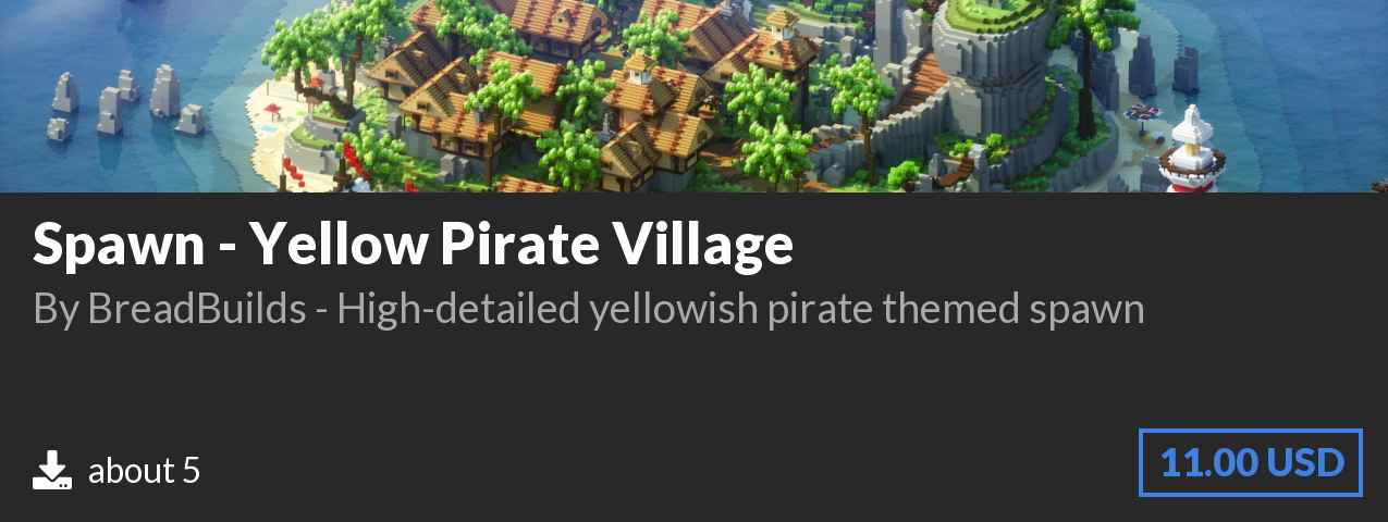 Download Spawn - Yellow Pirate Village on Polymart.org