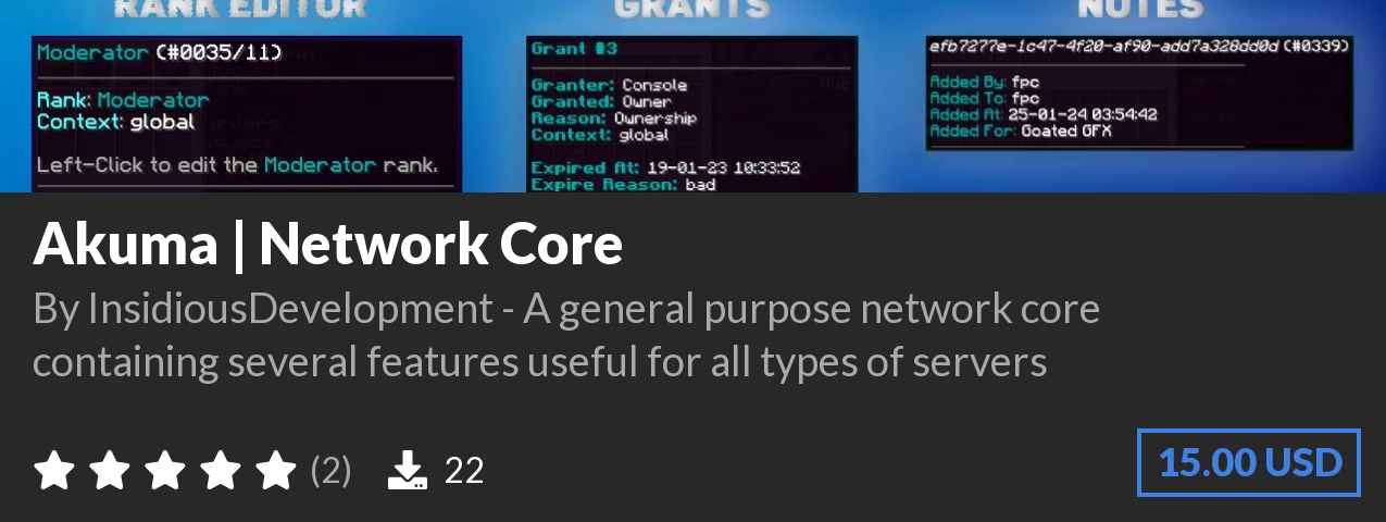 Download Akuma | Network Core on Polymart.org