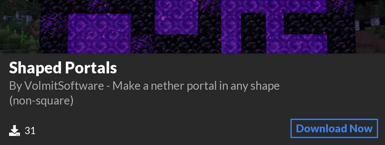 Download Shaped Portals on Polymart.org