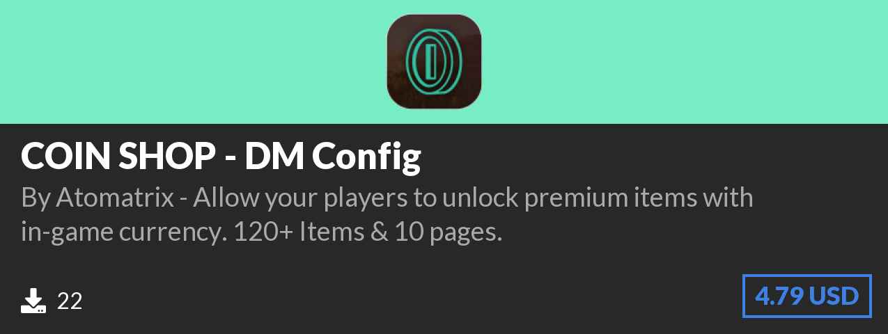 Download COIN SHOP - DM Config on Polymart.org