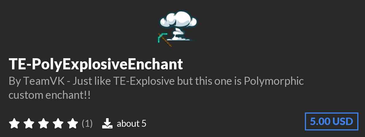 Download TE-PolyExplosiveEnchant on Polymart.org