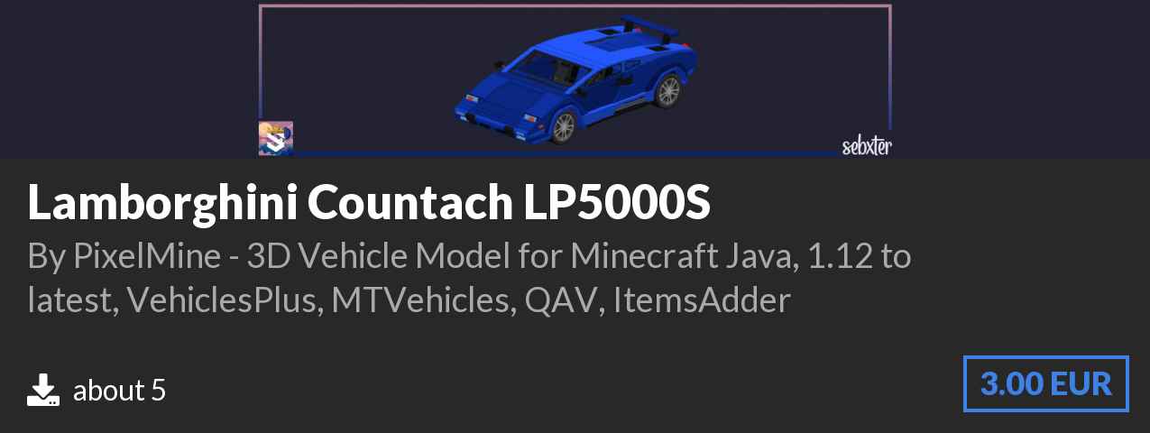 Download Lamborghini Countach LP5000S on Polymart.org